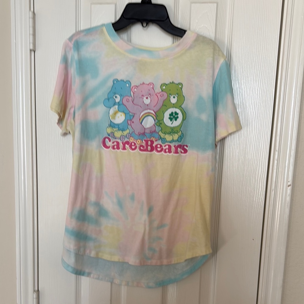 Vintage Pastel Tie-Dye Care Bears Tee